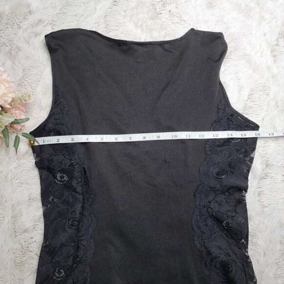 Y2K Cinema Etoile Lace Side Ruch Neck Detail V Neck Blouse Size S - Picture 10 of 11